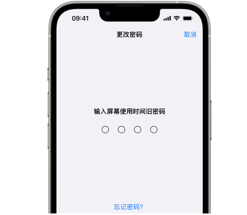 商丘iPhone屏幕维修分享iPhone屏幕使用时间密码忘记了怎么办 