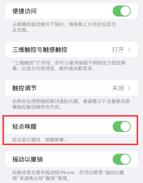 商丘苹果授权维修站分享iPhone轻点无法唤醒怎么办