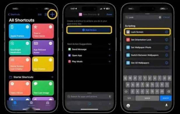 商丘苹果14锁屏维修店分享iPhone14升级iOS16.4后如何创建锁屏快捷方式 